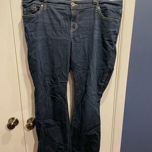 Torrid Dark Blue Straight Leg Jeans